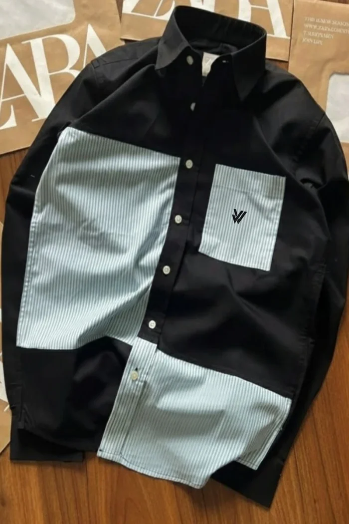 shirtbajar Trendy men’s 4 color block shirt - Image 4