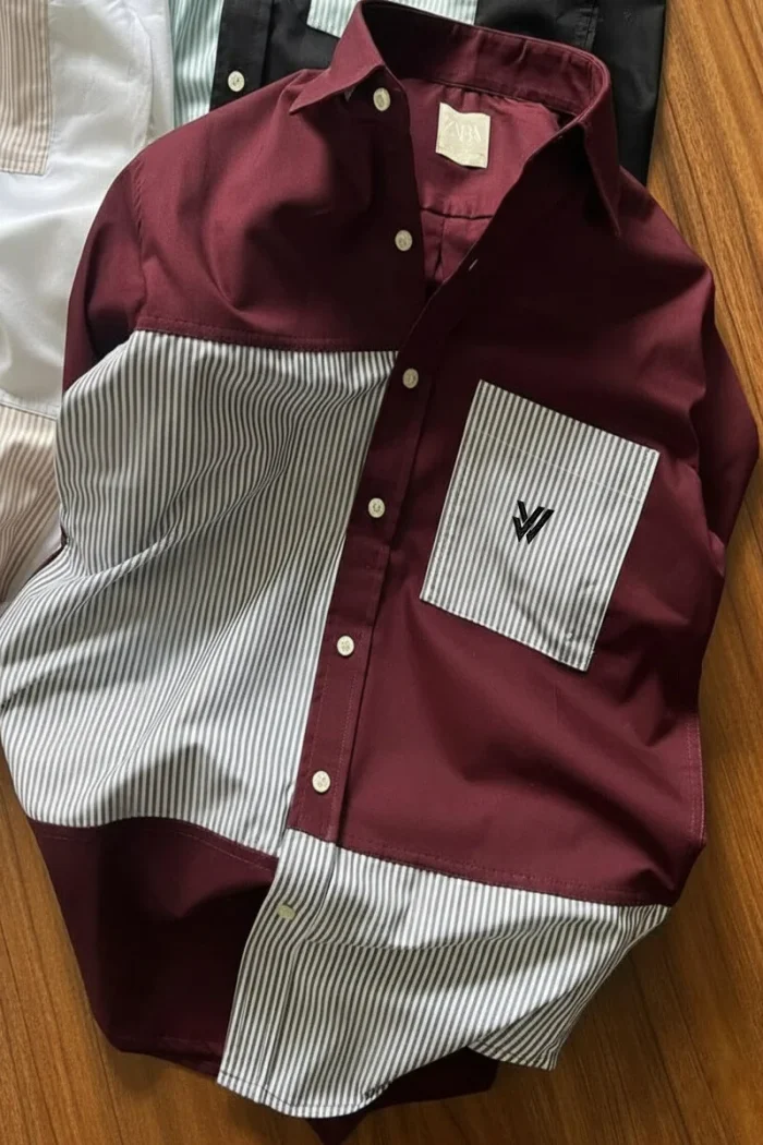 shirtbajar Trendy men’s 4 color block shirt - Image 2